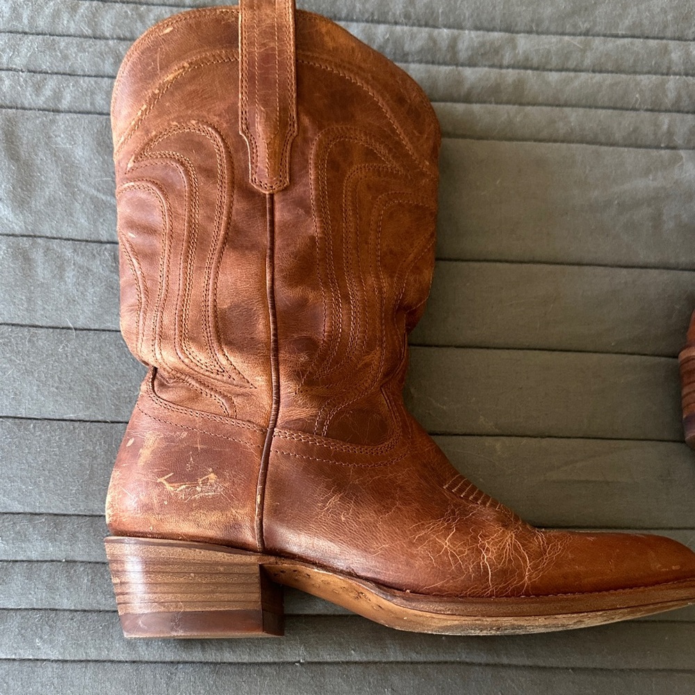 Tecovas Tan Leather Western Boots